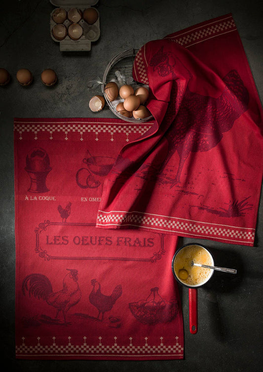 Geschirrtuch Jacquard Baumwolle  50x75 cm Fresh Eggs