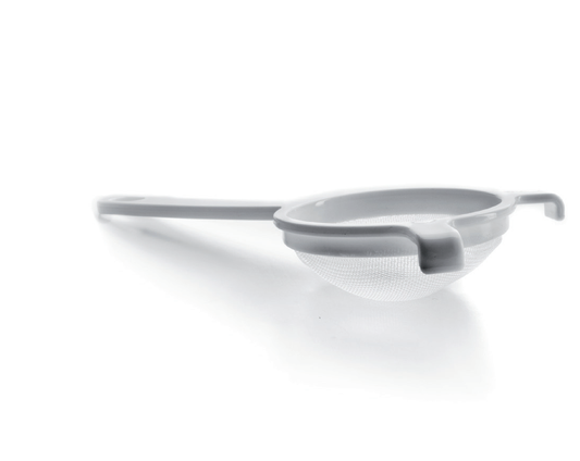 Sieb aus Kunststoff 14 cm mit Kunststoffnetz