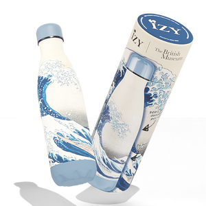 Trinkflasche Edelstahl 24h kalt 12h IZY-Flaschen x The Great Wave – 500 ml