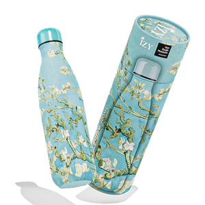 Trinkflasche Edelstahl 24h kalt 12h Mandelblüte - Van Gogh - 500 ml to -go isolierte Wasserflaschen