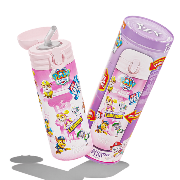 Trinkflasche Edelstahl 24h kalt 12h Kinder - Paw Patrol - Refresh Pink - 350ML