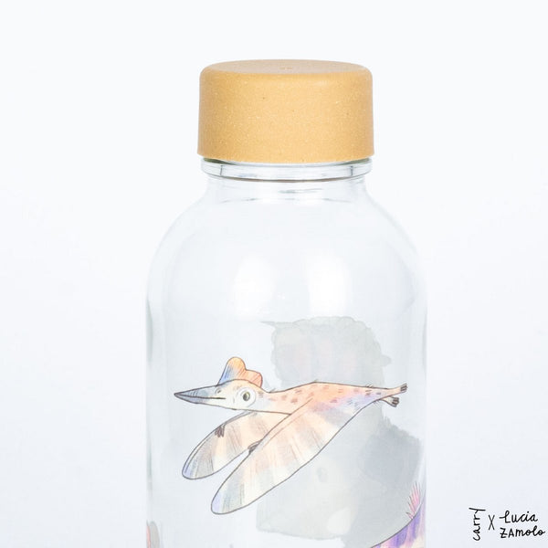 Trinkflasche Glas LITTLE DINO 0,4 l