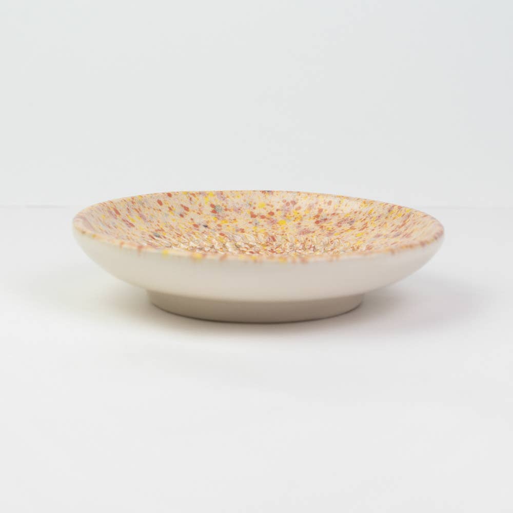 Keramikreibe "Konfetti" 12cm für Knoblauch, Ingwer & Gewürze