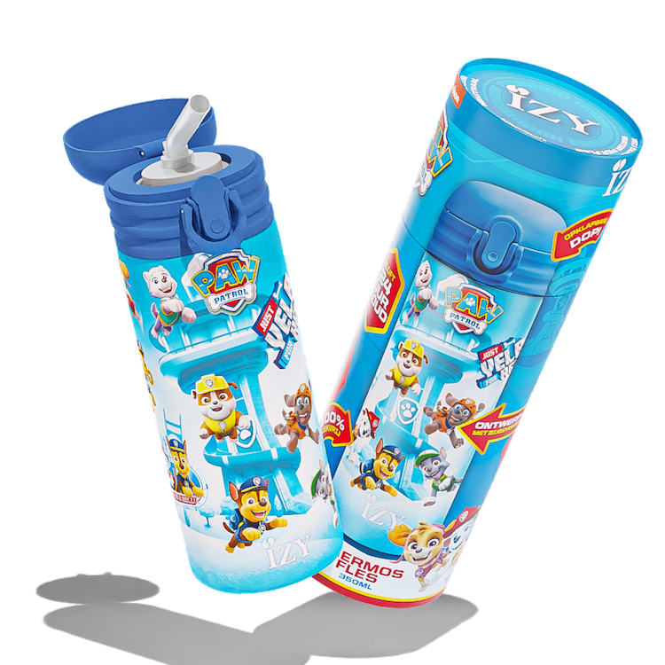 Trinkflasche Edelstahl 24h kalt 12h Kinder - Paw Patrol - Refresh Blue - 350ML