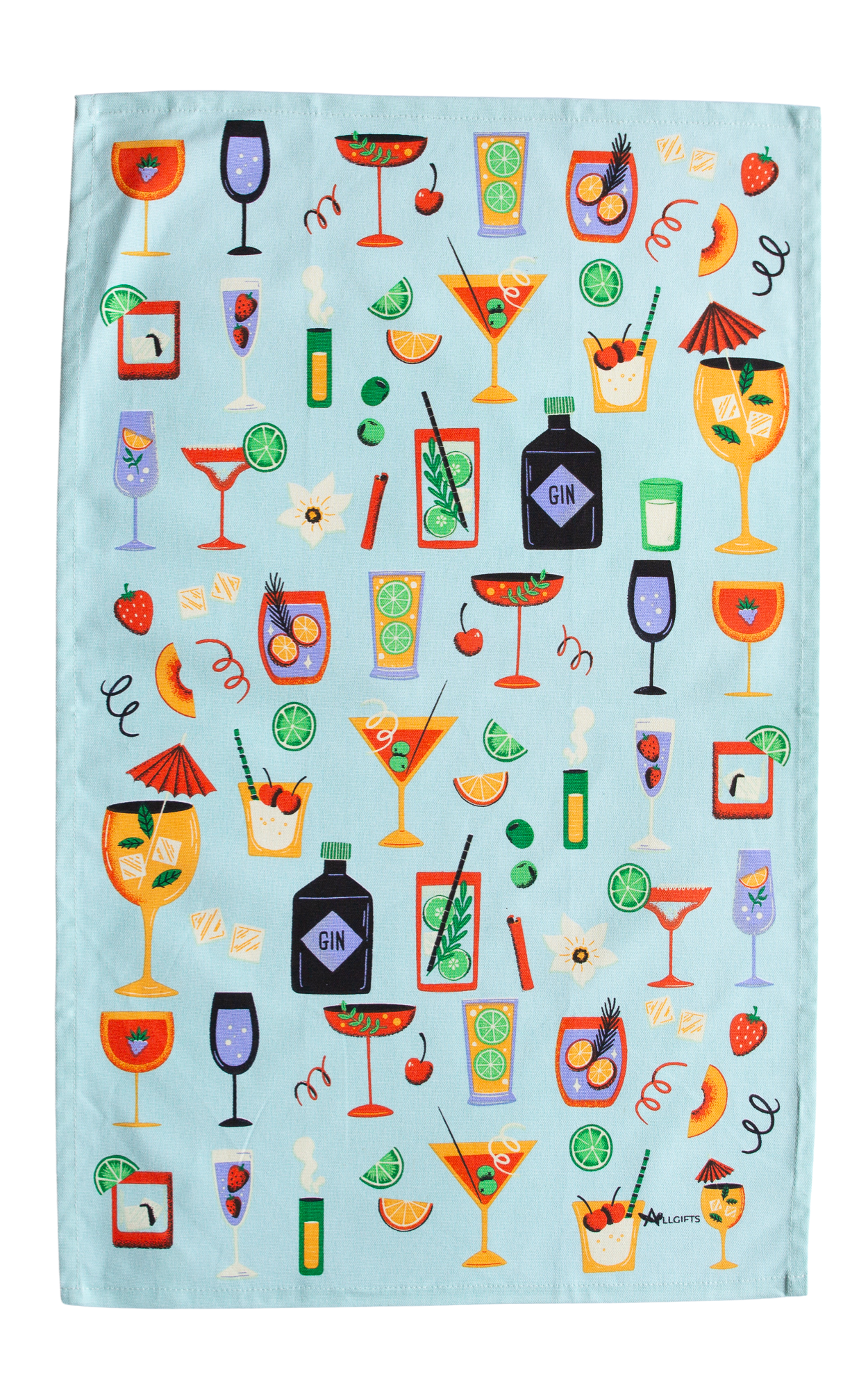 Geschirrtuch - Cocktails Baumwolle 74cm x 47cm