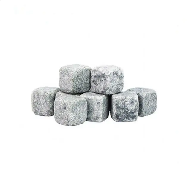 Granit-Eiswürfel 6 Stück mit Beutel