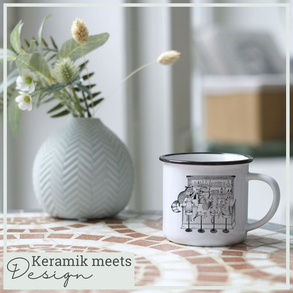 Keramiktasse – Tierbar