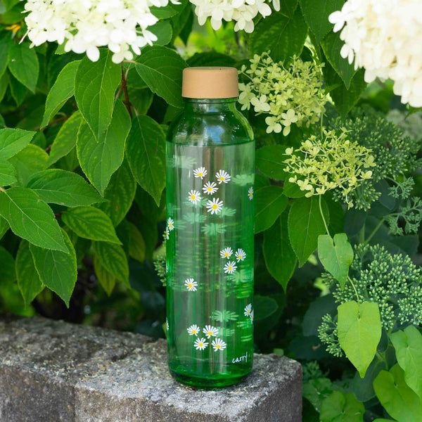Trinkflasche Glas GREEN DAISY 0,7 l
