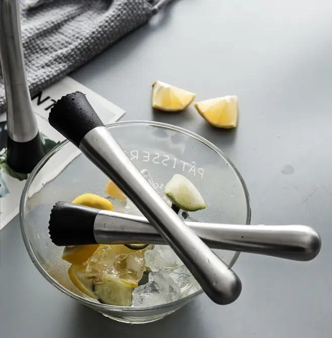 Cocktailstößel aus Edelstahl