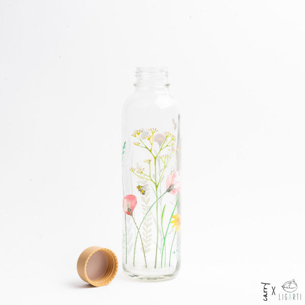 Trinkflasche Glas LET THE BEES BE 0,7 l