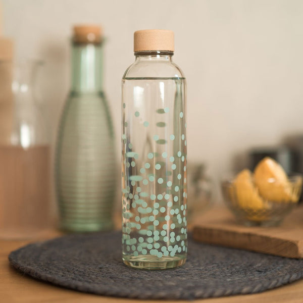 Trinkflasche Glas PURE HAPPINESS 0,7 l