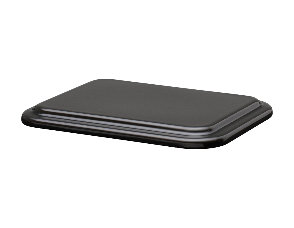 Deckel Mini Back- und Servierform 15x11cm Emaille schwarz