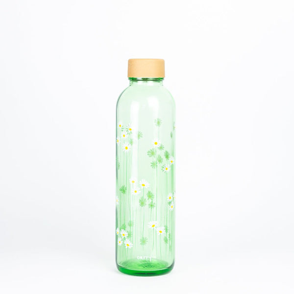 Trinkflasche Glas GREEN DAISY 0,7 l