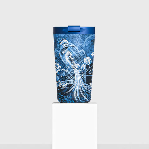 Kaffeebecher to go  Edelstahl 12h kalt 6h Royal Blue 2,0 - 350 ml to -go isolierter Kaffeetasse