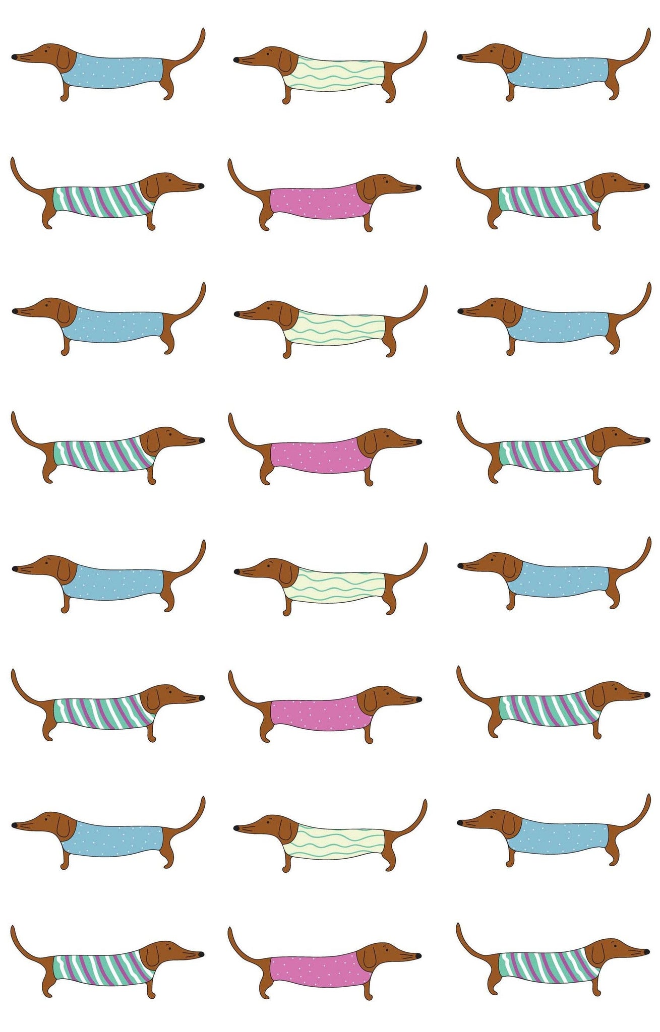Geschirrtuch - Sausage Dog Baumwolle 74cm x 47cm