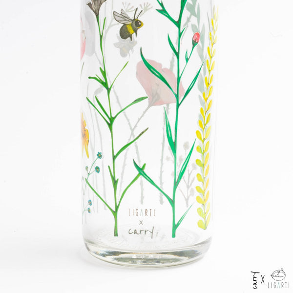 Trinkflasche Glas LET THE BEES BE 0,7 l