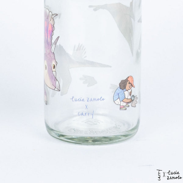 Trinkflasche Glas LITTLE DINO 0,4 l