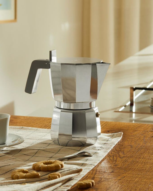 Espressokocher 6 Tassen grau