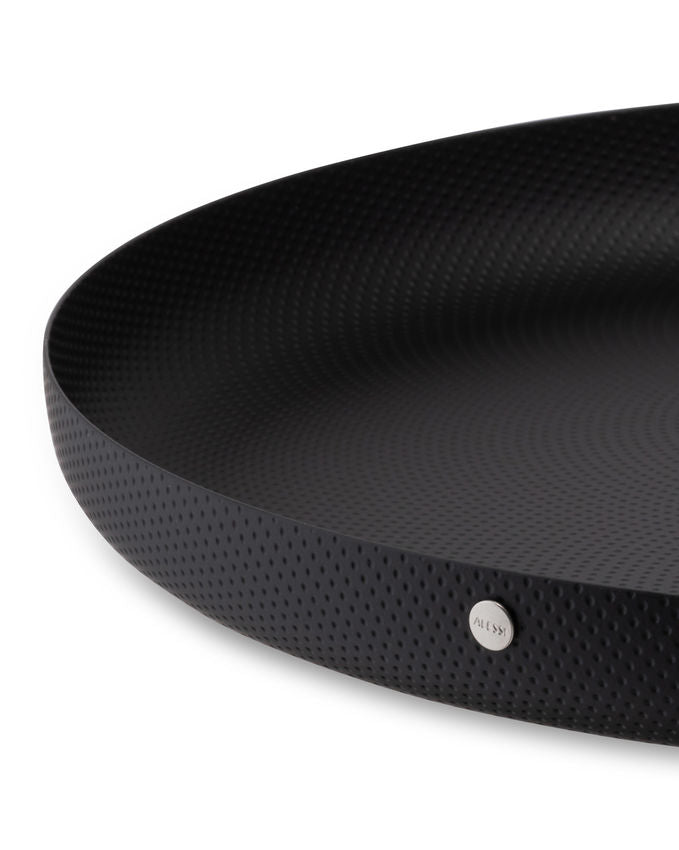Rundes Tabeltt Texture 35 cm schwarz