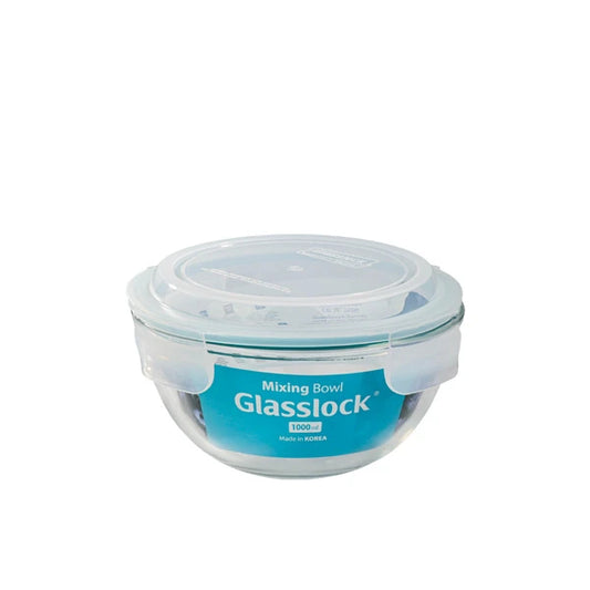 Glasschüssel mit Deckel Bowl rund 1 Liter