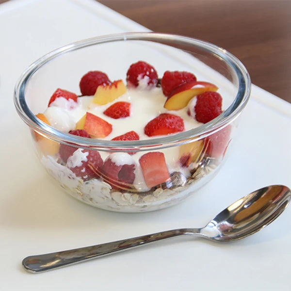 Glasschüssel mit Deckel Bowl rund 1 Liter