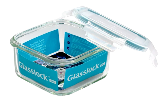 Vorratsdose Glas quadratisch mit Deckel Micowave 490ml