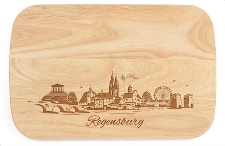 Frühstucksbrett 26x17 Regensburg Gummibaum