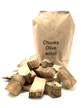 Räucherholz Chunks aus Olivenholz zum Räuchern & Smoken 1 KG