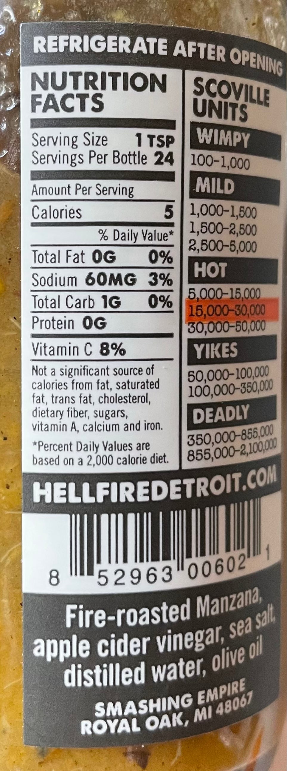 Manzana Barbecue Hot Sauce von Hell-Fire-Dertroit ~ 118ml