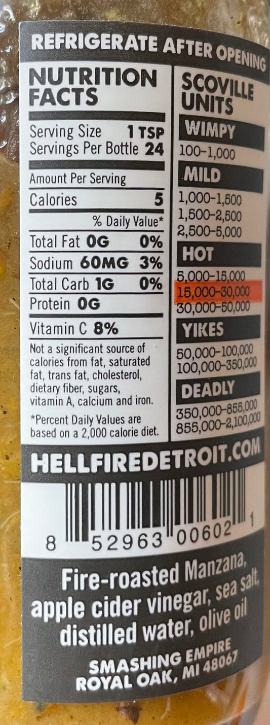 Manzana Barbecue Hot Sauce von Hell-Fire-Dertroit ~ 118ml