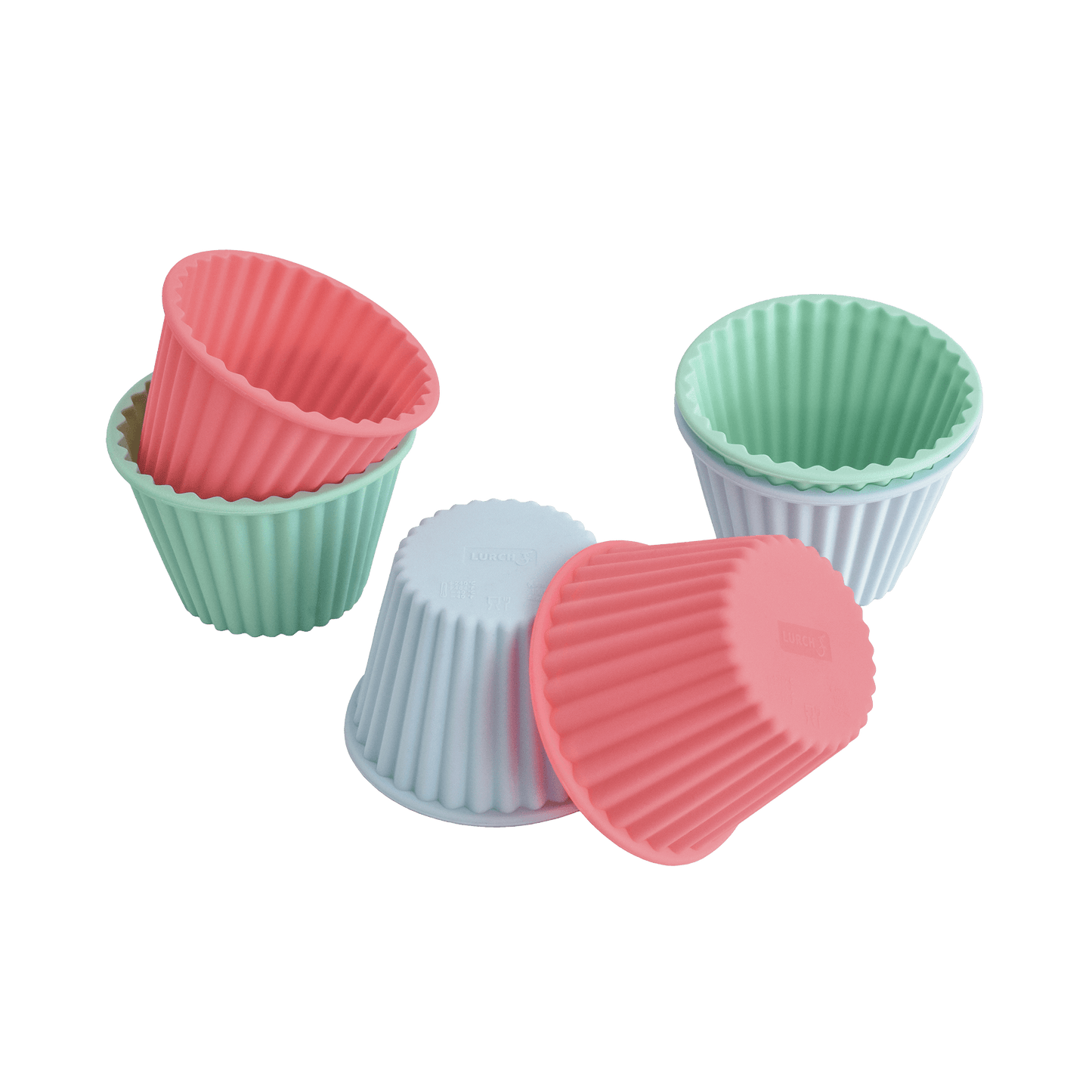 Muffinformen XXL "Pastell Mix" 6er Set