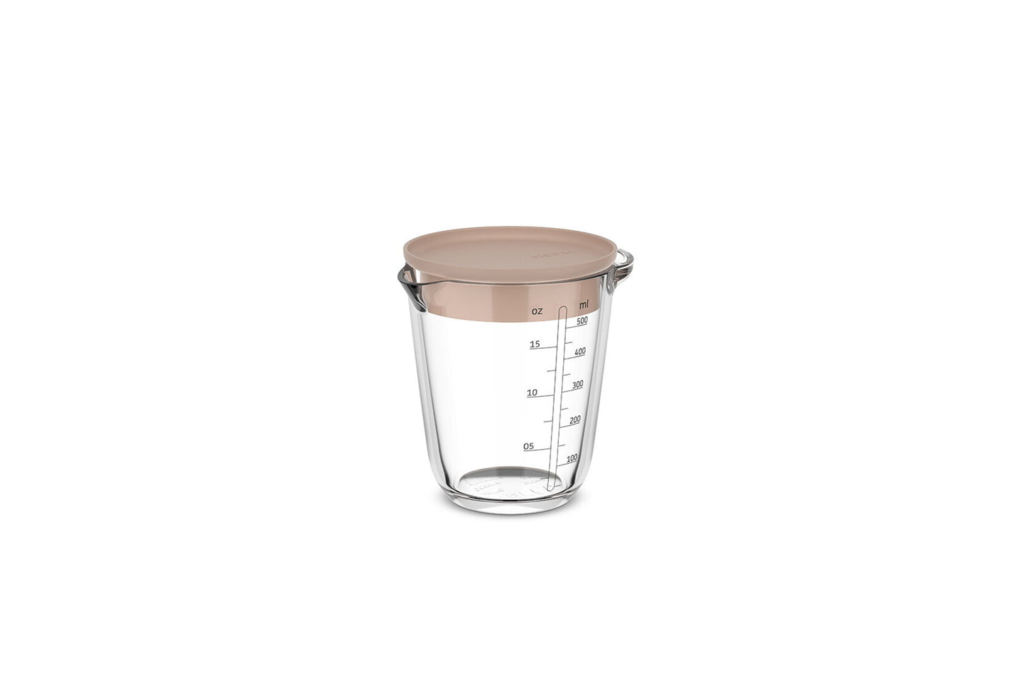 Messbecher Glas 0,5l mit Decke Chef it