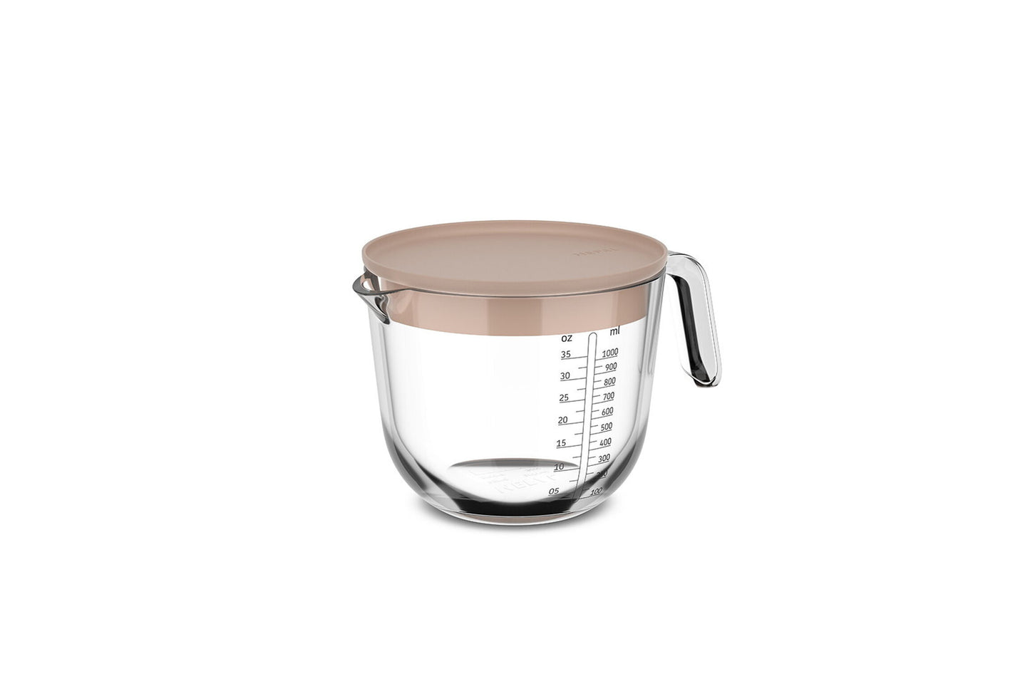 Messbecher Glas 1l mit Deckel Chef it