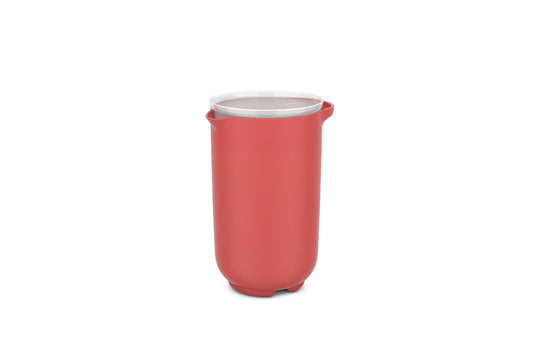 Rührbecher Chef It 1000 ml mit Deckel - coral