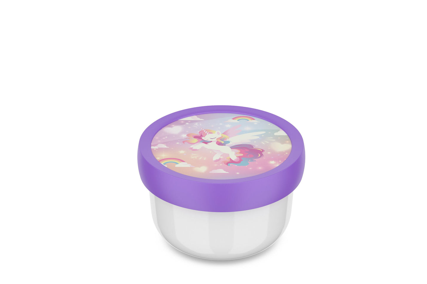 Fruchtbox Unicorn Glow 300 ml Campus mit Gabel