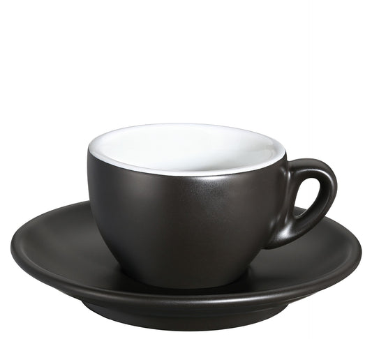 Espressotasse schwarz matt Rom Roma