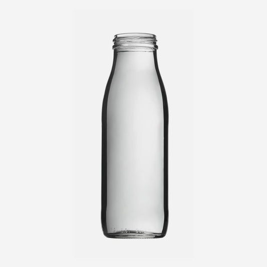 Glasflasche Juice 500ml Deckel To48 silber