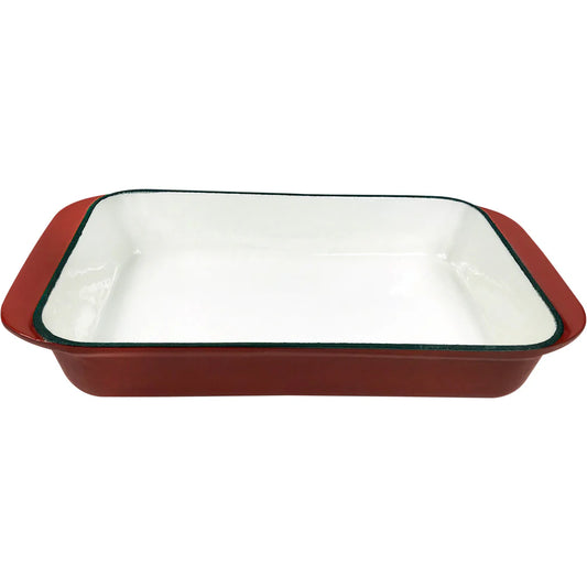 Auflaufform Gusseisen emailliert 36 cm lang 22 cm breit 6 cm hoch