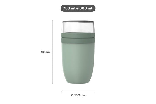 Lunchpot XL 750 + 300 ml Nordic sage