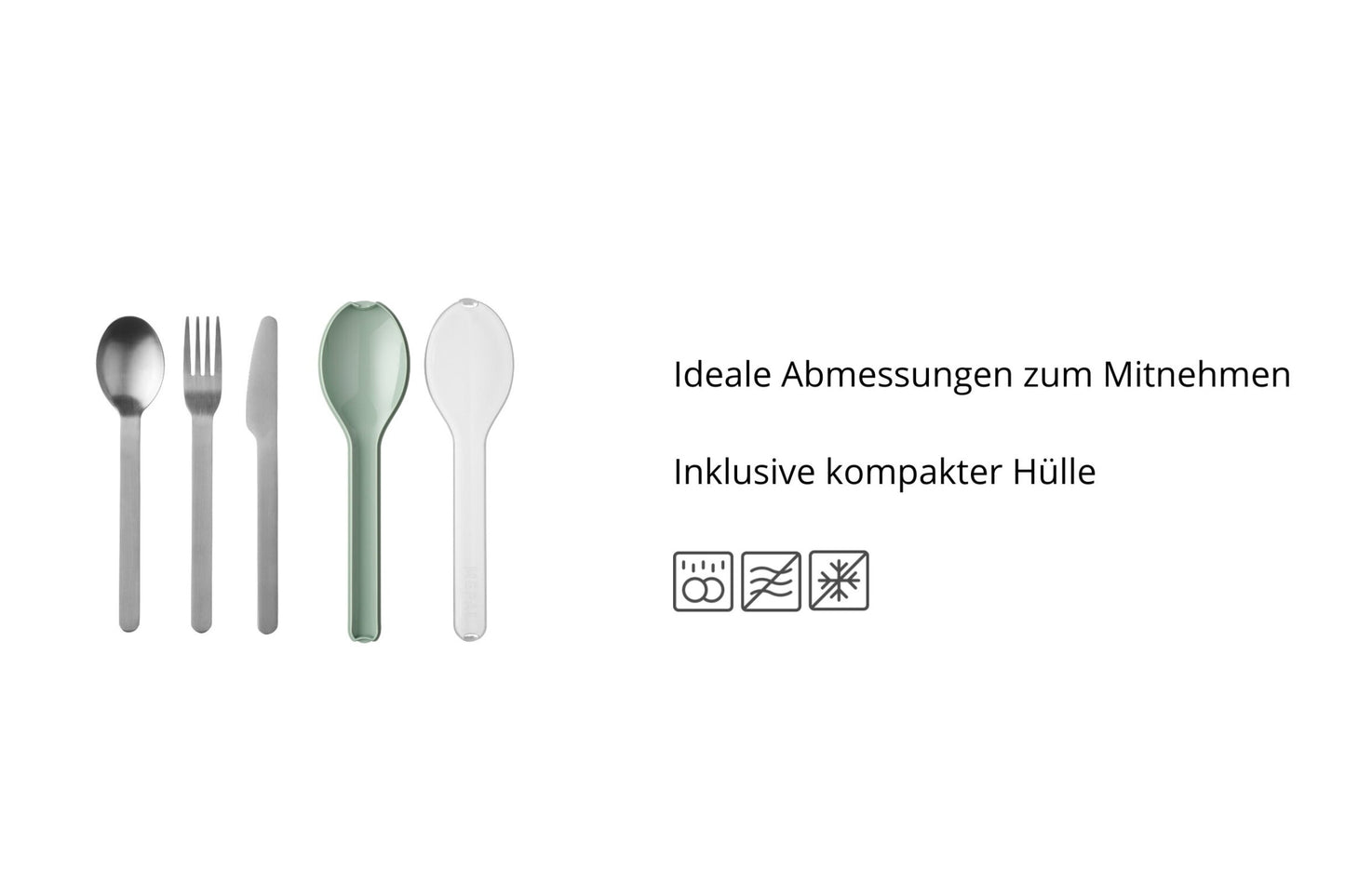 Besteckset 3tlg nordic sage Ellipse
