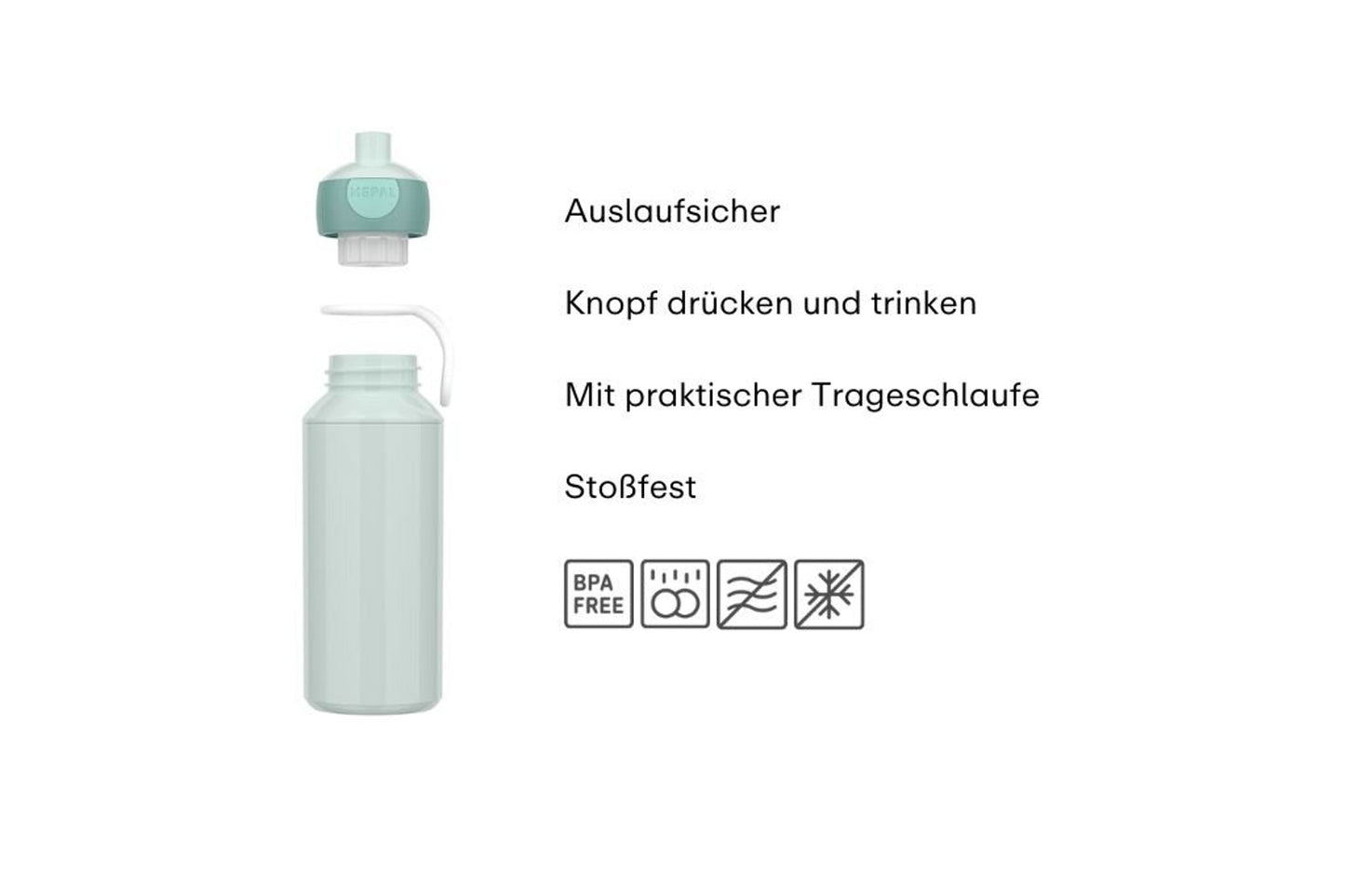 Trinkflasche Disney Princess 400 ml Pop-up Campus