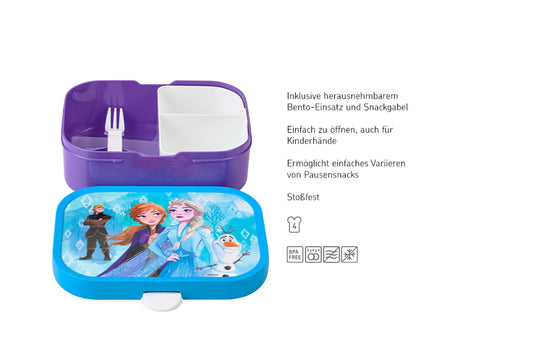 Campus Brotdose Frozen 2 mit Bento-Einsatz und Gabel