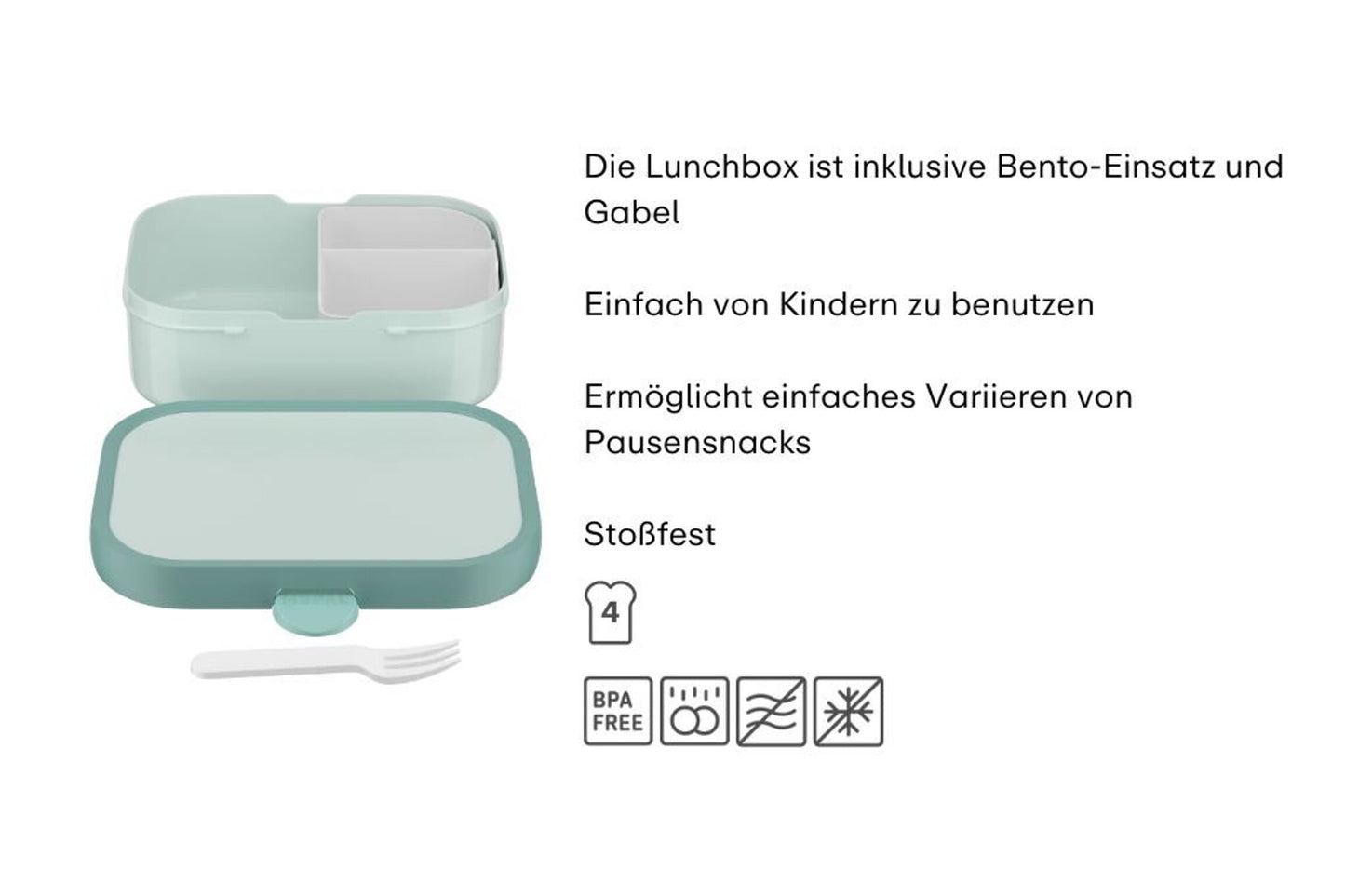 Campus Brotdose Tropical Ocean mit Bento-Einsatz und Gabel