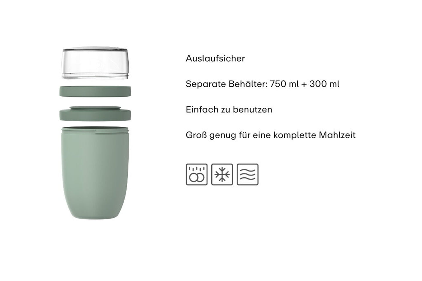 Lunchpot XL 750 + 300 ml Nordic sage