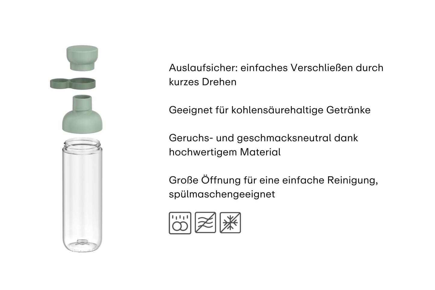Trinkflasche 0,5l nordic blue Vita