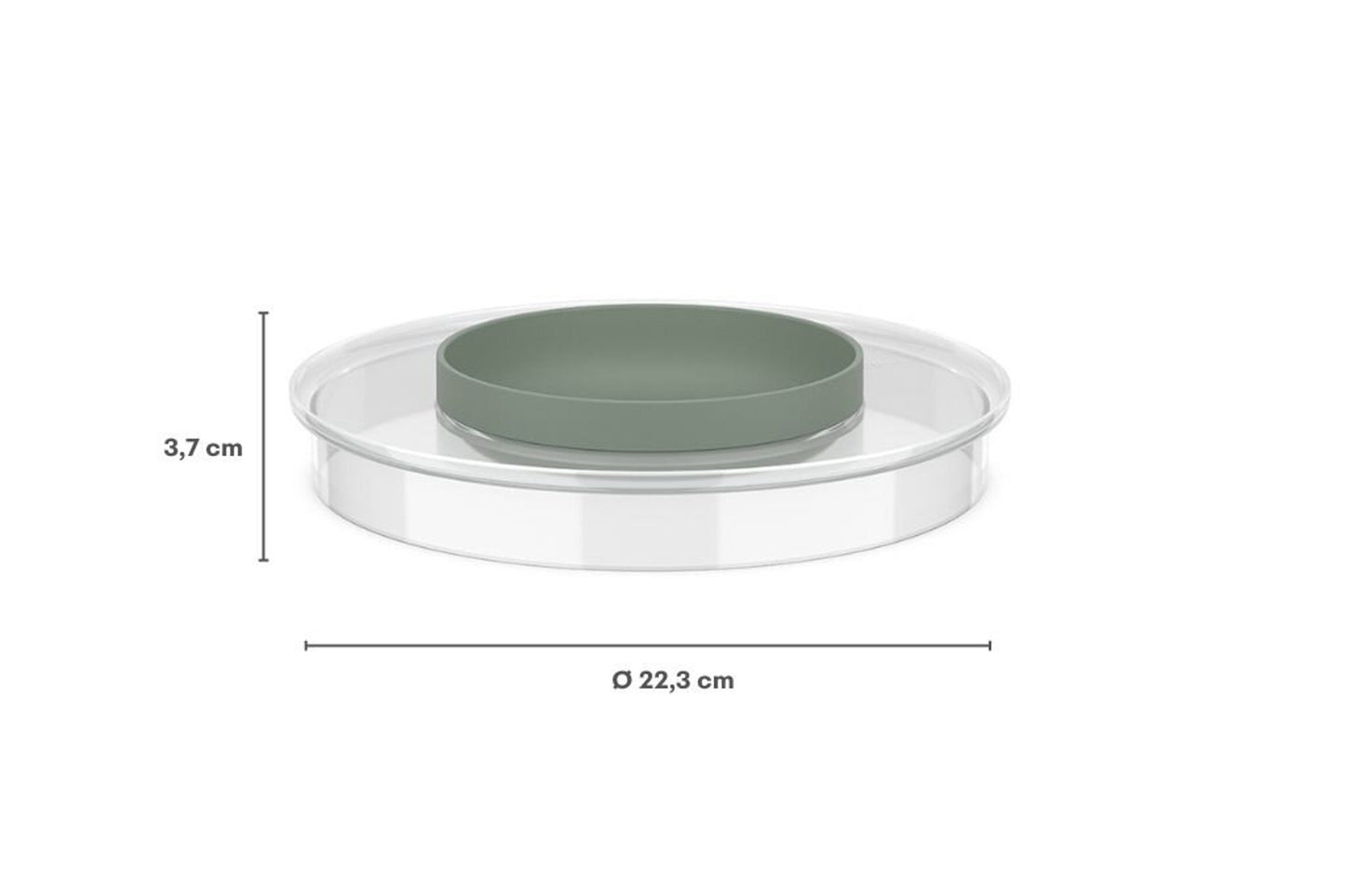 Spritzdeckel Rührschüssel Chef It 3000 ml - Nordic sage