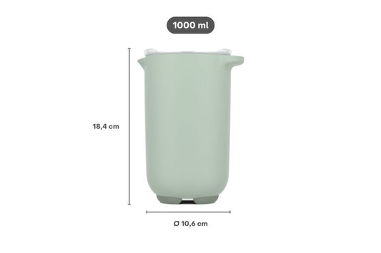 Rührbecher 1l mit Deckel chalk Chef it