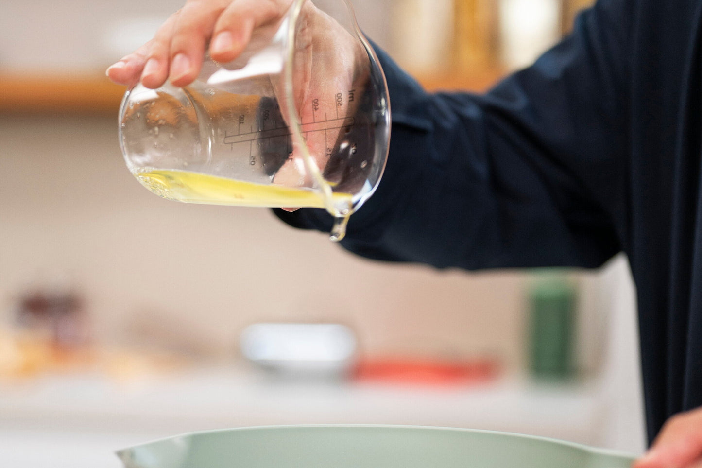 Messbecher Glas 0,5l mit Decke Chef it
