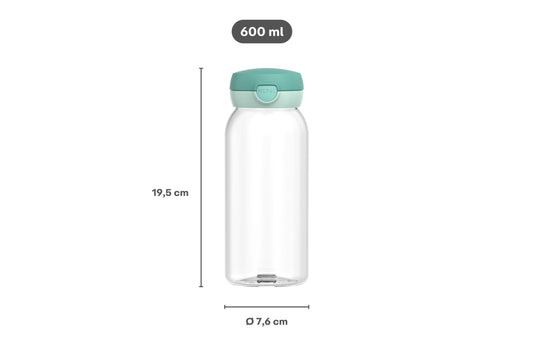 Campus Trinkflasche mit Trinkhalm 600 ml - Frozen Friends