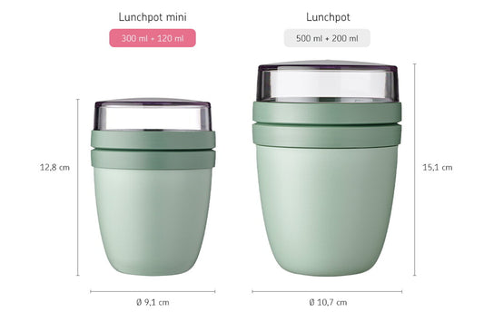 Lunchpot mini nordic sage Ellipse